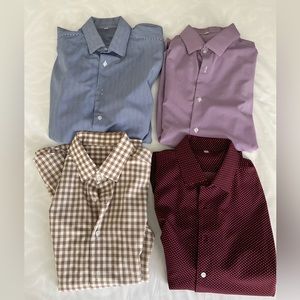 Lot of 4 State and Liberty dress shirts. All size Large.